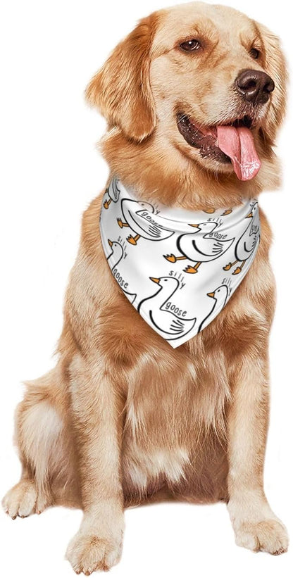 Silly Goose on The Loose Triangle Dog Bandana, Summer Bandana Funny Triangle - Image 8