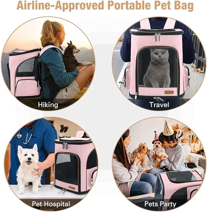 Lekereise Pet Carrier Backpack Expandable Cat Backpack Carrier - Image 5