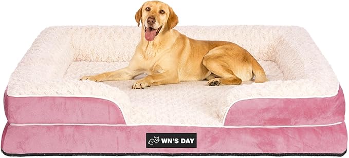 Orthopedic Dog Bed for Large Medium Sized, Washable Memory Foam Large Dog Bed by Unknown