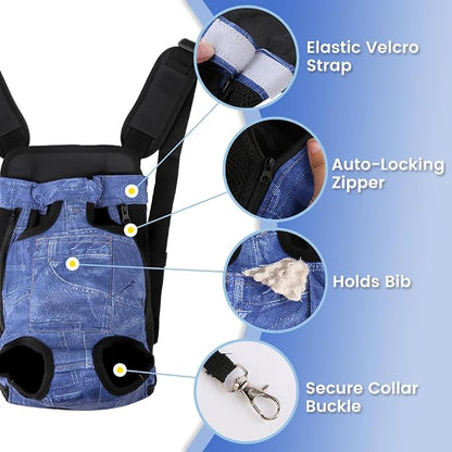 Dog Backpack Carrier, Front Pocket - Image 5