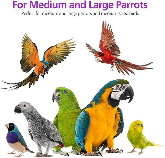 RUBY.Q 3 Pack Large Parrot Toy, 20in Bird Parrot Toy, African Grey and a - Image 5