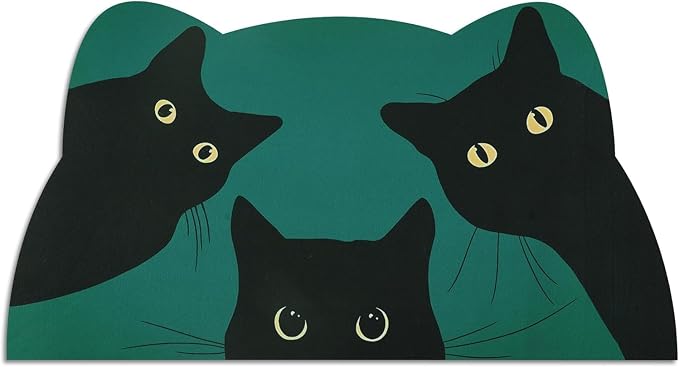 Cat Food Mat - Pet Feeding Mat for Floor, Waterproof, Super Absorbent, Dog by Stunnoosy