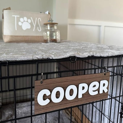 Personalized Crate Sign, Custom Dog Decor, Hanging Crate Sign, Personalized Pet - Image 8