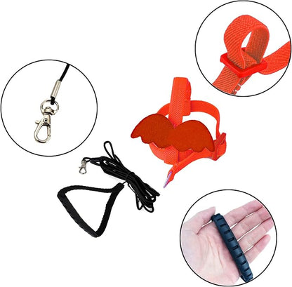 Dnoifne Pet Parrot Bird Harness and Leash, Adjustable Training Design Anti-Bite - Image 4