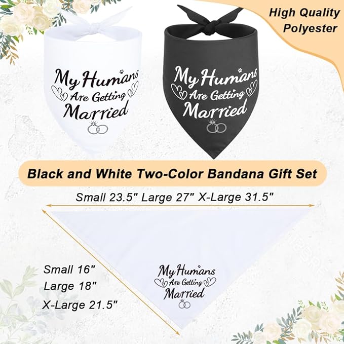 SZEE Engagement Gifts for Couples, 2 Pack My Humans are Getting Married Dog - Image 4