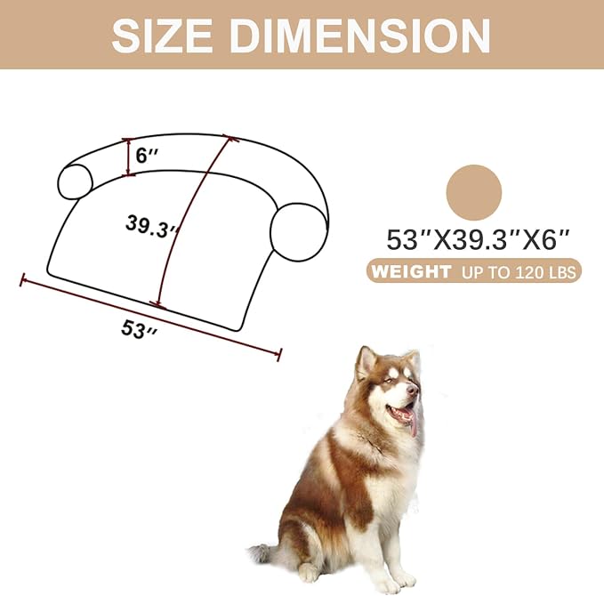 Tinaco Luxurious Calming Dogs/Cats Bed Mats, Dog Pad Washable Removable Couch - Image 2