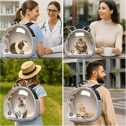 Bunny Carrier, Guinea Pig Carrier, Small Animal Carrier Backpack - Image 4