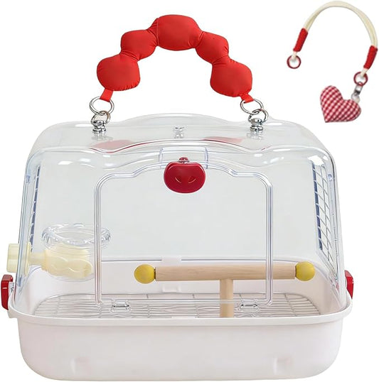 Bird Travel Carrier, Transparent Bird Carry Bag, Lightweight Sturdy Travel Tote by Unknown