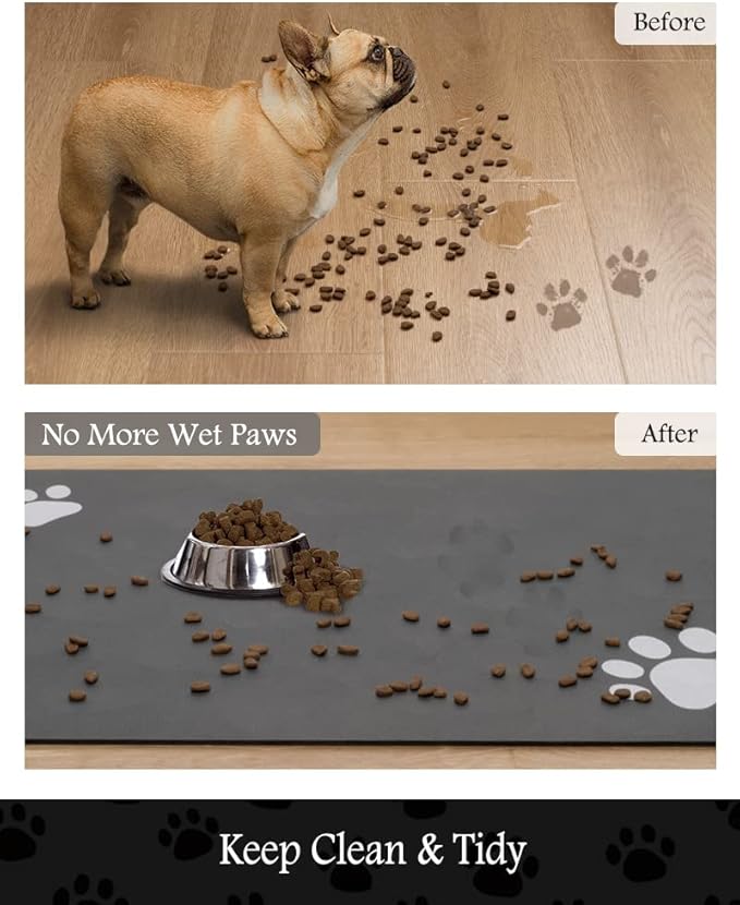 Pet Feeding Mat-Absorbent Dog Mat - Image 3