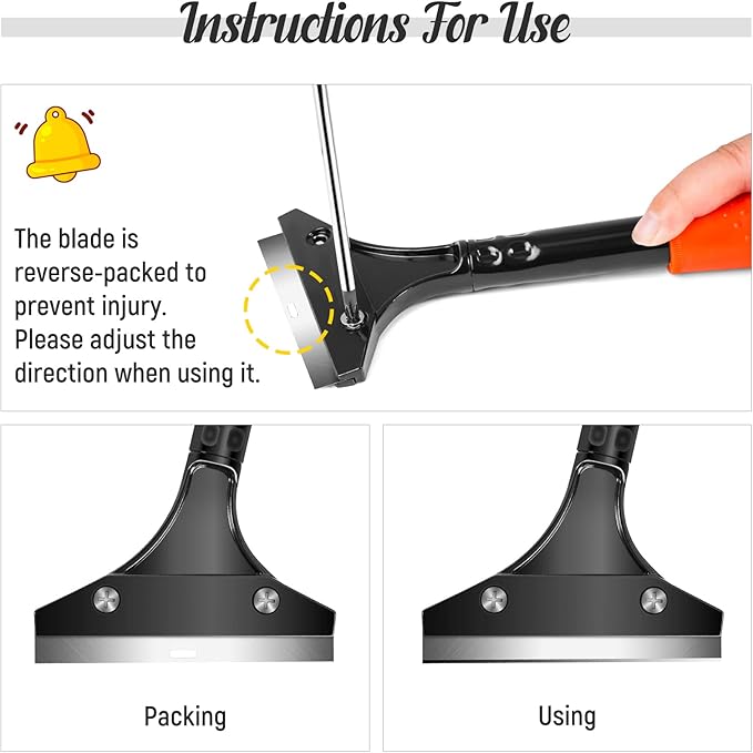 DIYSELF Razor Blade Scraper, Floor Scraper, Scraper Tool - Image 4