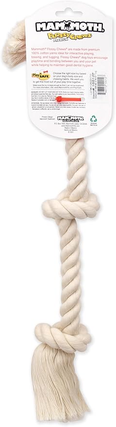 Mammoth Flossy Chews 100 Percent Natural Cotton Rope Dog Toys - Image 3