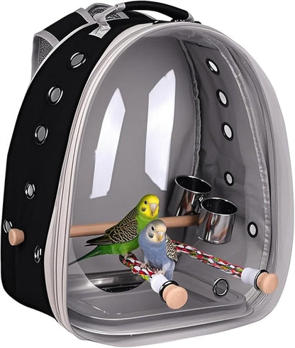 Bird Traval Carrier Cage, Vet Transport Book Bag by halinfer