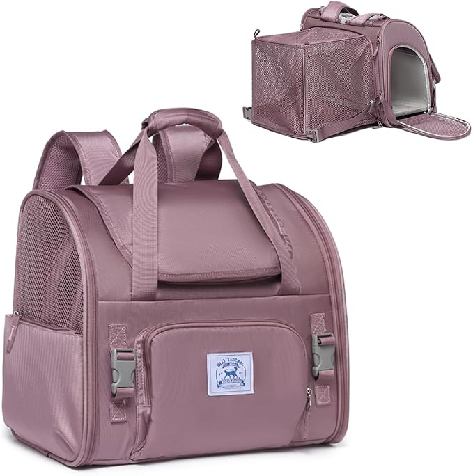 Pet Backpack Carrier for Small Dogs Medium Cats, Breathable and Collapsible by ioviewforpet