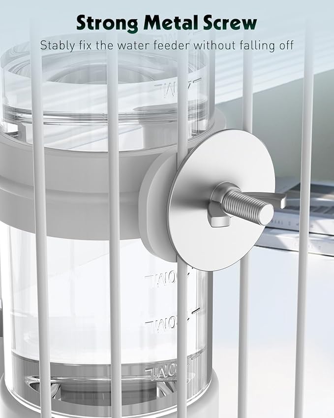 Pawfly 2 Pcs Bird Water Dispenser, Automatic Water Feeder, Plastic Cage Water - Image 2