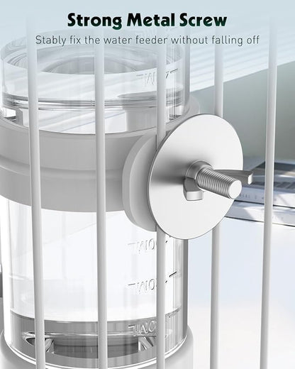 Pawfly 2 Pcs Bird Water Dispenser, Automatic Water Feeder, Plastic Cage Water - Image 2
