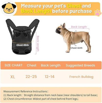 Inspack Dog Backpack Carrier/Cat Carrier, Adjustable Pet Front Carriers Travel - Image 2