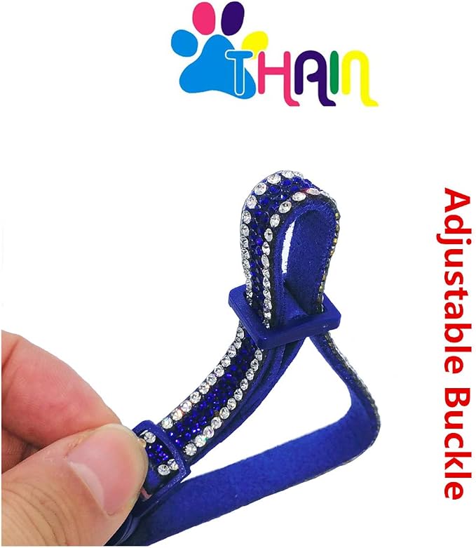 THAIN Basic Adjustable Cat Collar Bling Diamond Breakaway - Image 3