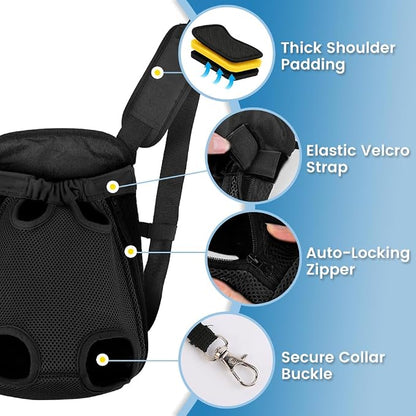 Mosago Dog Backpack Carrier, Adjustable Pet Front Carriers, Legs Out Carrying - Image 5
