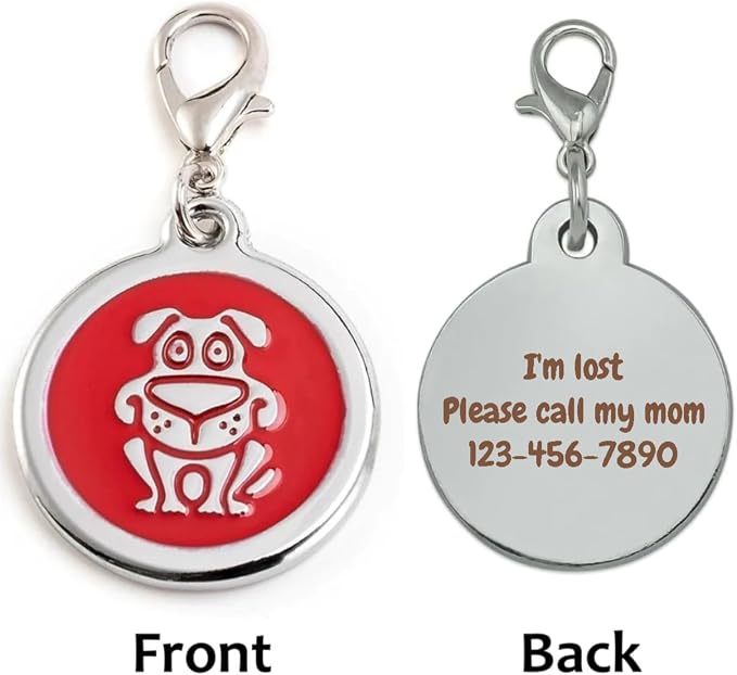 Personalized Funky Dog Design Pet ID Tags - Image 4