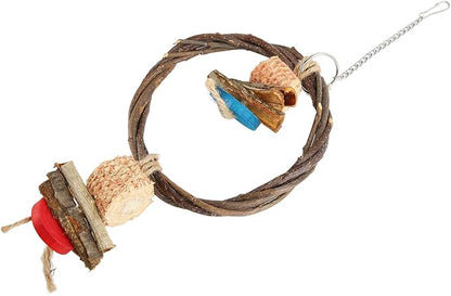 Bird Swing, Corn Cob, Edible Coloring, Beak Sharpening, Anxiety Relief - Image 9