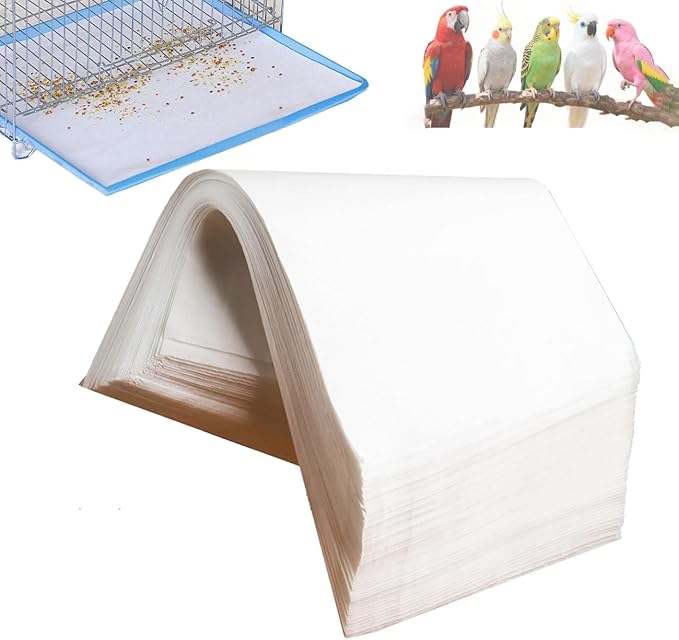Bird Cage Liners-100PCS-11'' X 20''Disposable Non-WovenBird Cage Tray Liners by Unknown