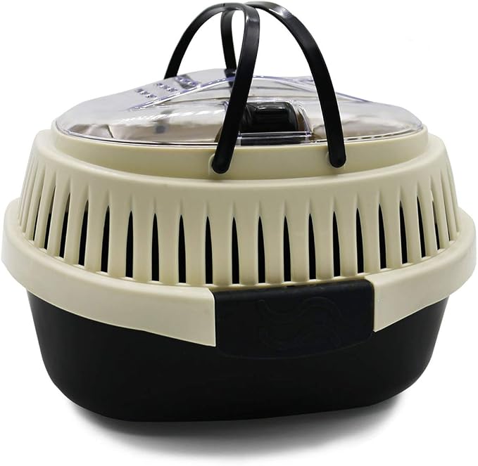 Black Travel Small Animals Hamster Hedgehog Guinea Pig Cage Carrier by KAMEIOU