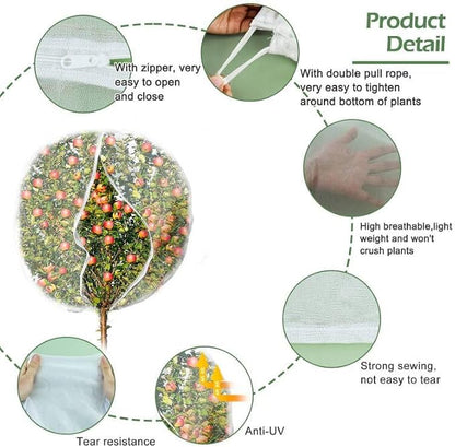 8 x 6.6ft Large Fruits Tree Netting, Garden Mesh Insect Tree Cover - Image 3