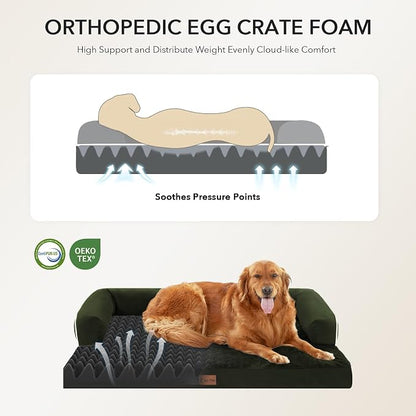 Orthopedic Dog Beds for Large Sized Dogs, Waterproof Egg Crate Foam Medium Dog - Image 3