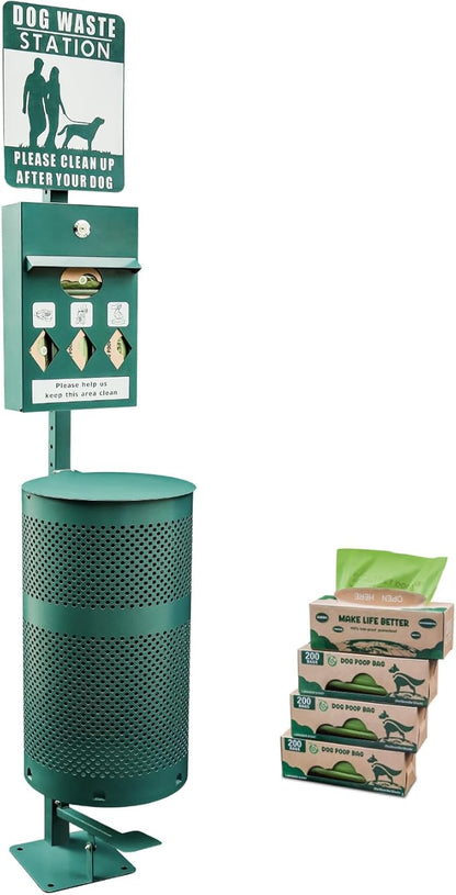 Hands-Free Dog Waste Station Outdoor by Unknown