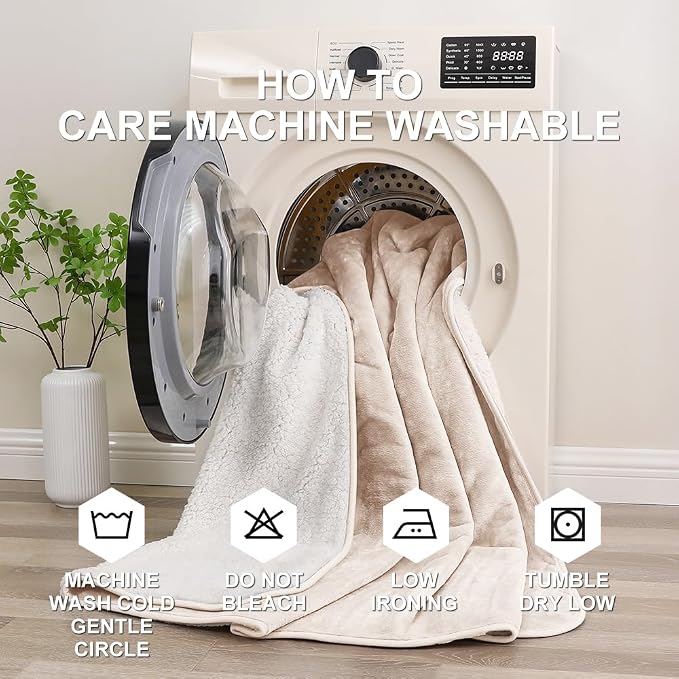 Waterproof Blanket for Beds – Ideal for Couch & Pets Splash Proof Sherpa Throw - Image 8
