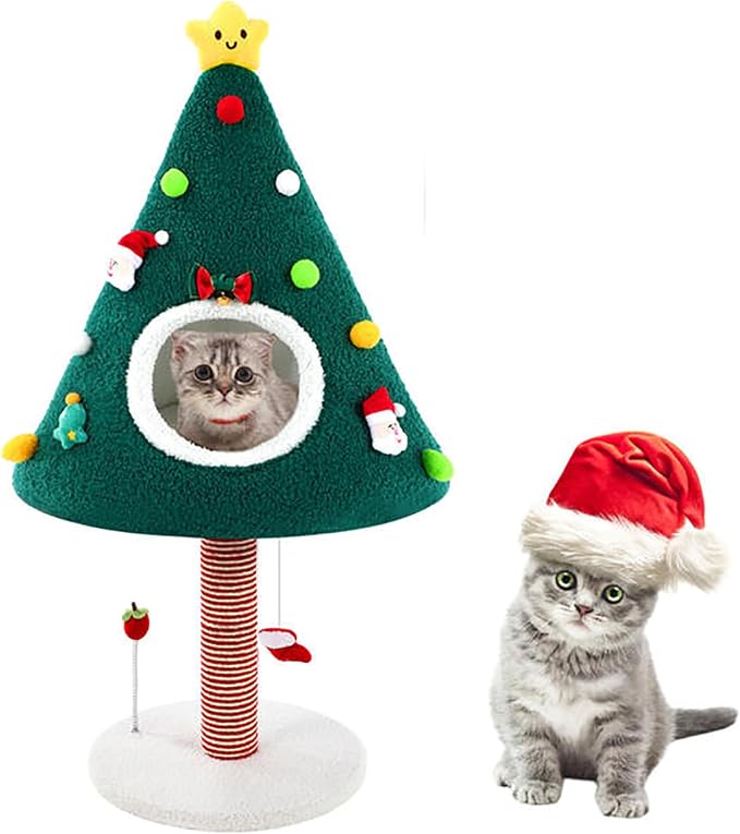 36.6 Inch Christmas Cat Tower by Dansydaisy