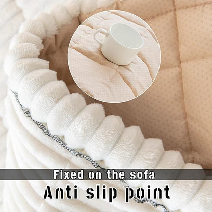 Sofa Cover Fuzzy Couch Cover for Pet, Couch Covers for Dogs Washable Non-Slip - Image 4