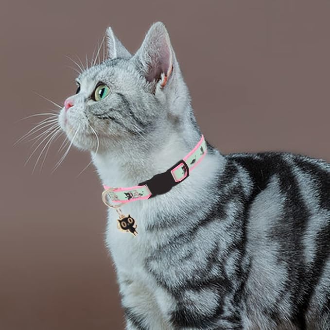 2 Pack Glow in The Dark Cat Collar - Image 6