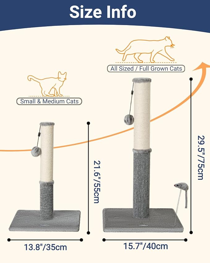 Happi N Pets Cat Scratching Post, Cat Scratcher - Image 3