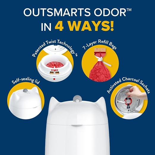 Red Rocket Purrr Litter Twist’R XL Cat Litter Pail Disposal System - Image 4