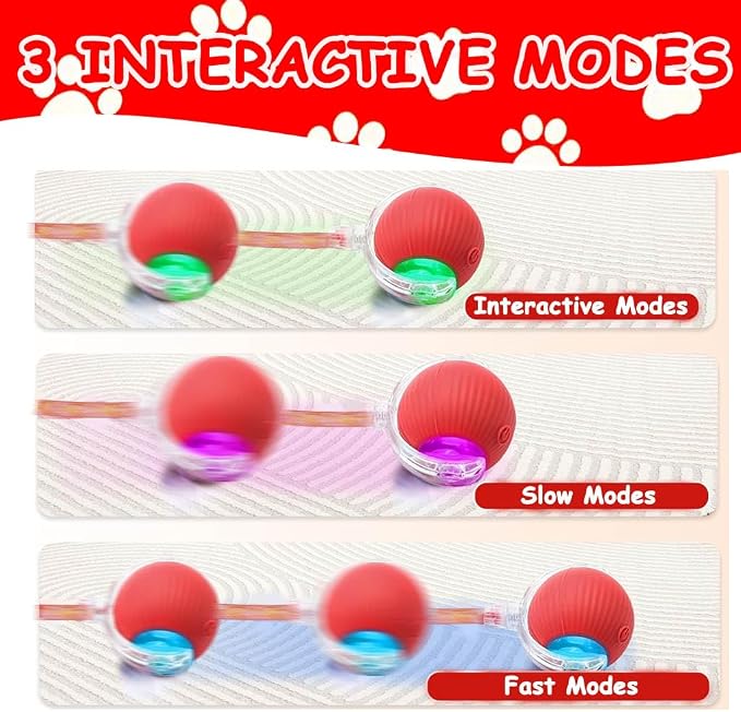 2 PCS Interactive Cat Toy Rolling Ball - Image 5