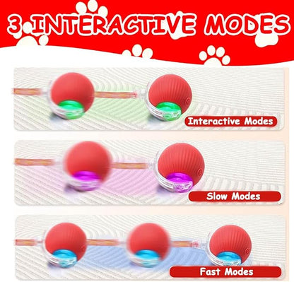 2 PCS Interactive Cat Toy Rolling Ball - Image 5