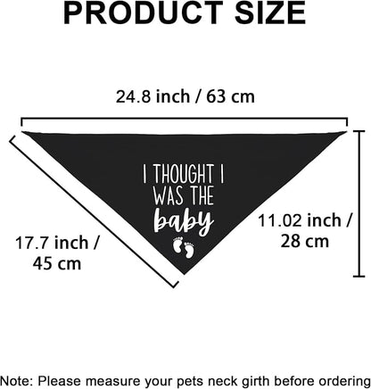 I Thought I was The Baby Bandana Pet Scarf Pregnancy Announcement Bandana Dog - Image 3