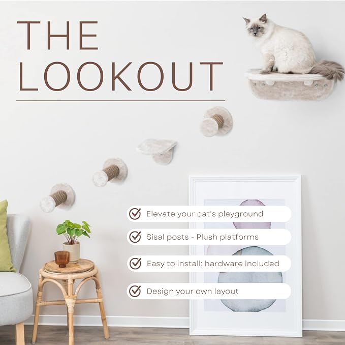 Trixie Wall Mounted Cat Lookout Set – Climbing Shelves - Image 5
