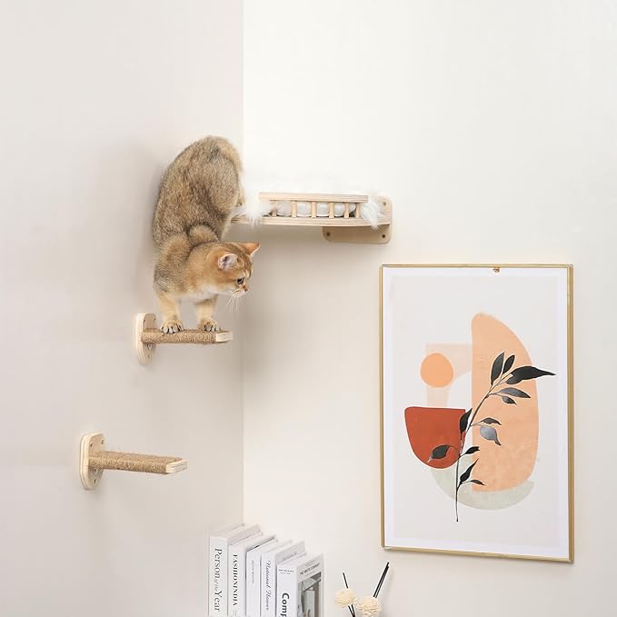 3-in-1 Cat Climbing Wall Steps - Image 5