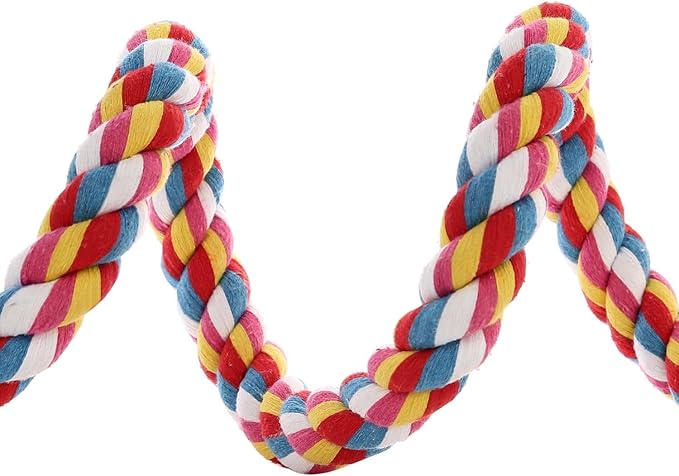 Bird Rope Perches, Parrot Toys 48 inches Rope Bungee Bird Toy - Image 5