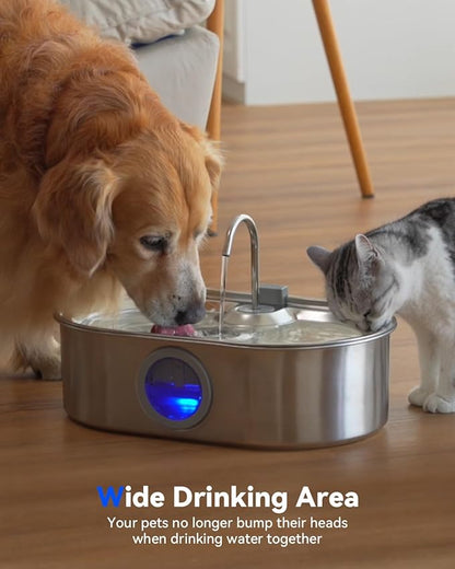 3.4Gal Dog Water Fountain for Large Dogs, 13L Stainless Steel Large Pet Fountain - Image 3