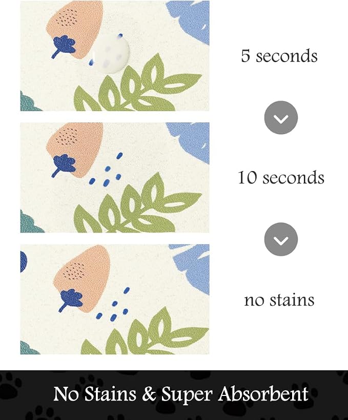 Pet Feeding Mat-Absorbent Dog Mat - Image 2