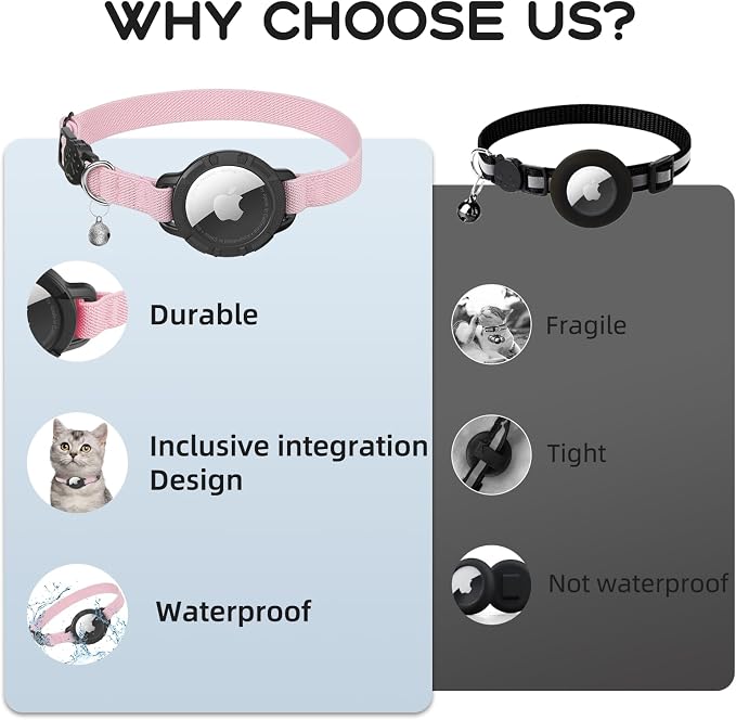 AirTag Cat Collars, Stretchy Collar - Image 7