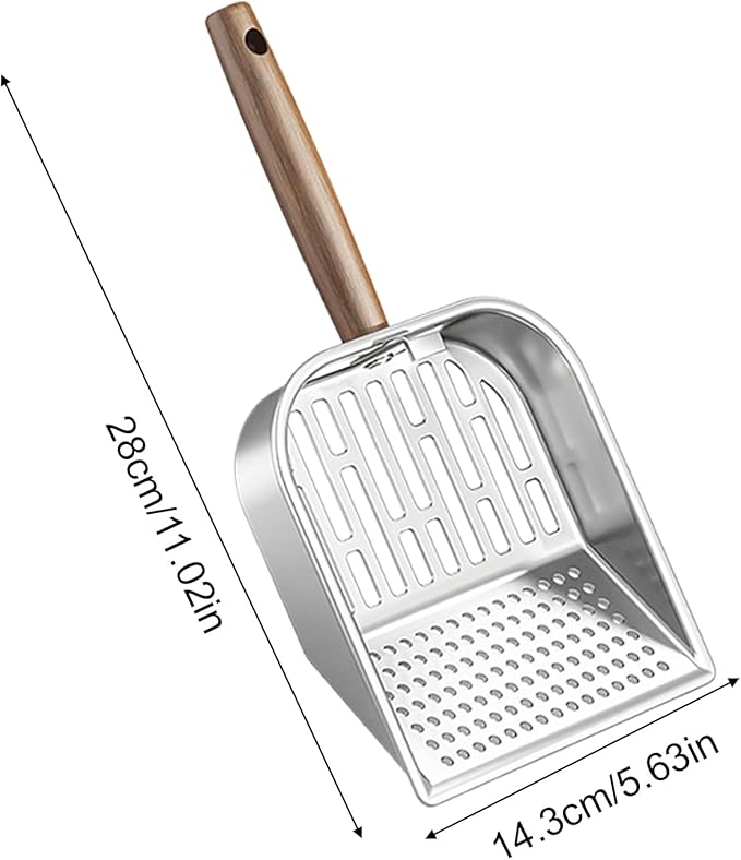 Wooden Cat Litter Scoop, Kitten Poop Shovel, 5.63x11.02 Inches Shovel - Image 2