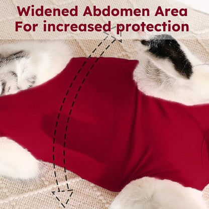 Cat Recovery Suit for Spay Abdominal Wounds, Kitten Onesie Bodysuit for Cats - Image 8