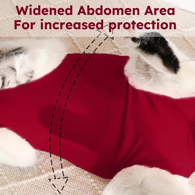 Cat Recovery Suit After Surgery, Breathable Cat Surgery Recovery Suit - Image 8