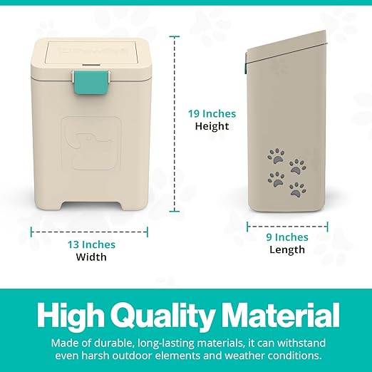 PawPail Pet Waste Station with Activated Carbon Filter and DualVent Odor Control - Image 6