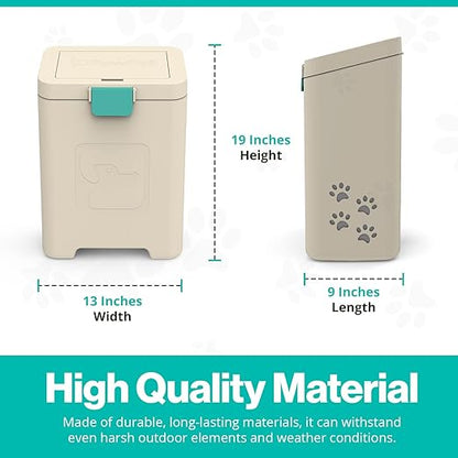 PawPail Pet Waste Station with Activated Carbon Filter and DualVent Odor Control - Image 6