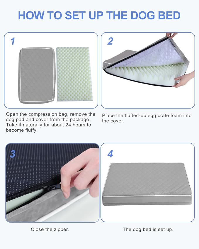 KSIIA Orthopedic Dog Bed for Small Dogs - Image 7